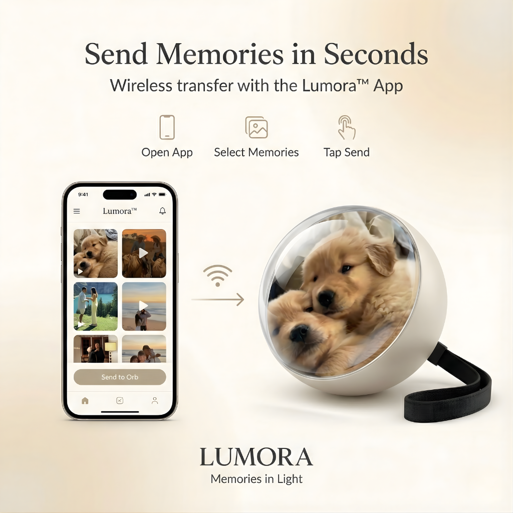 Lumora™ Sphere — Your Memories in Light